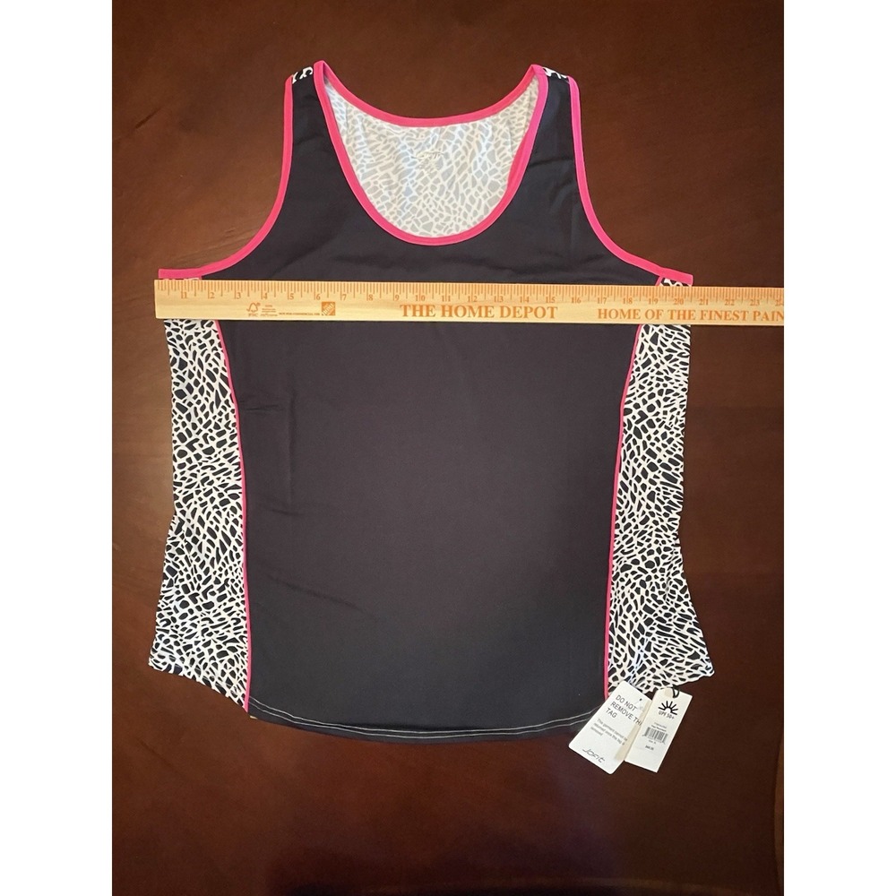Jofit Racerback Shirt Womens XLarge Black/White Sleeveless Running Outdoor $68 - Picture 8 of 11